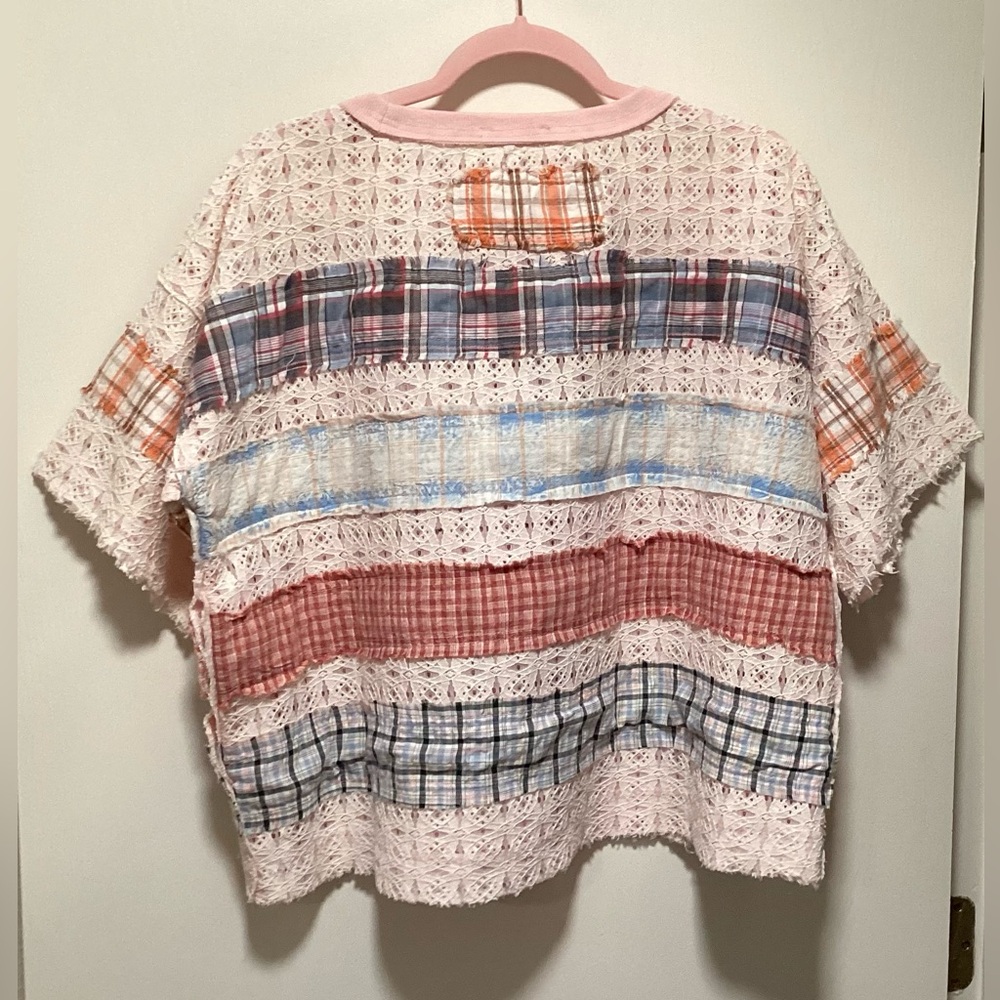 Oli & Hali Multicolor Patchwork Lace Top - Picture 7 of 7